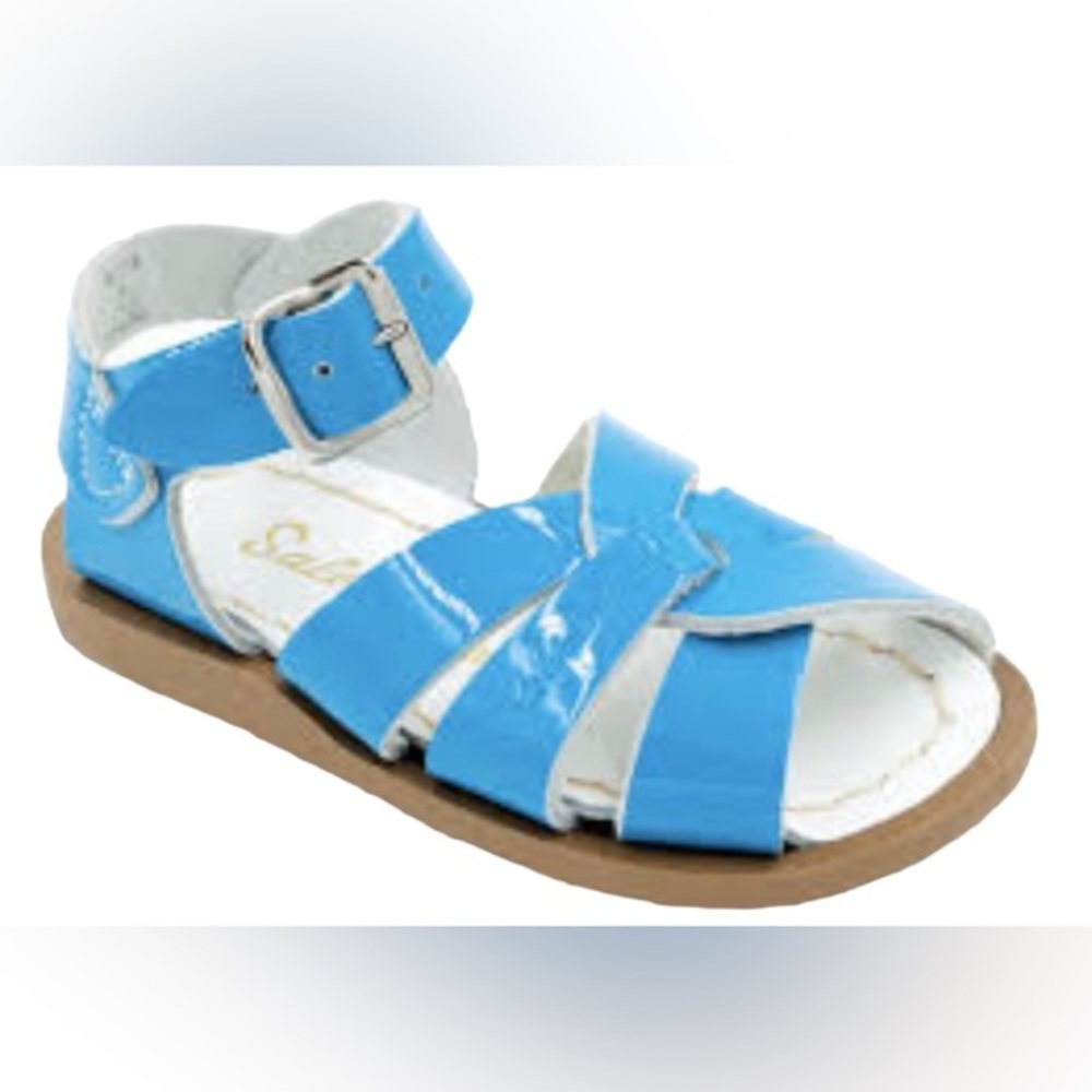 Salt Water Sandals by Hoy - Blue and White Kids Sandals